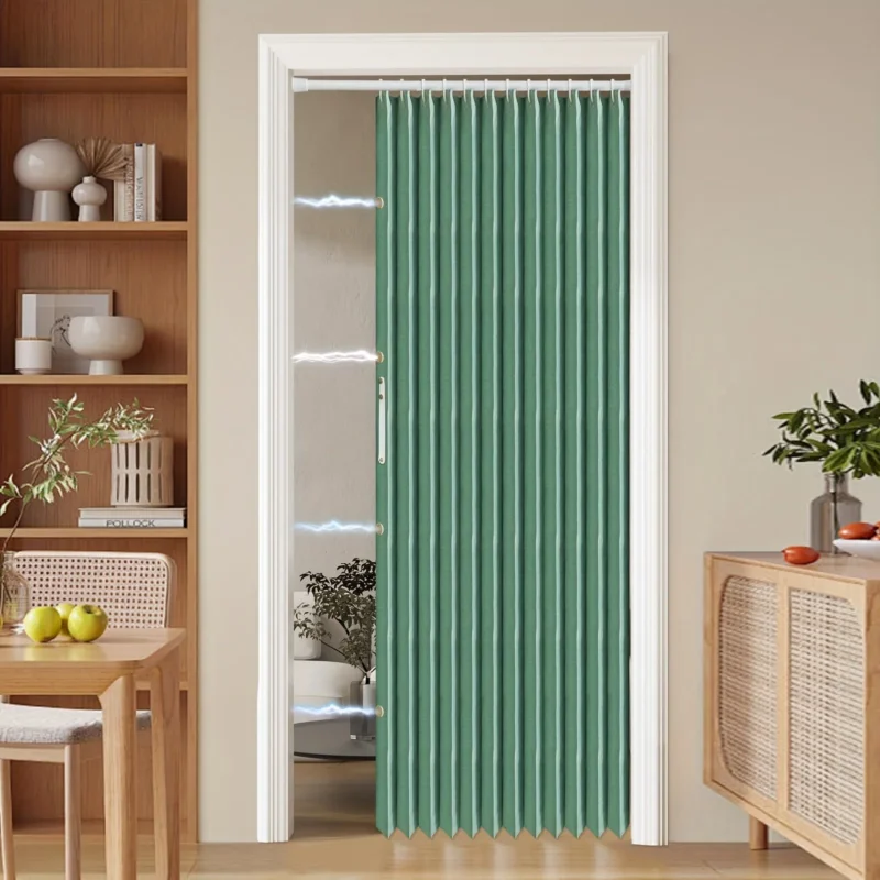 Farbenfrohe Magnetische Faltvorhang – Platzsparende Trennwand für Zuhause und Büro