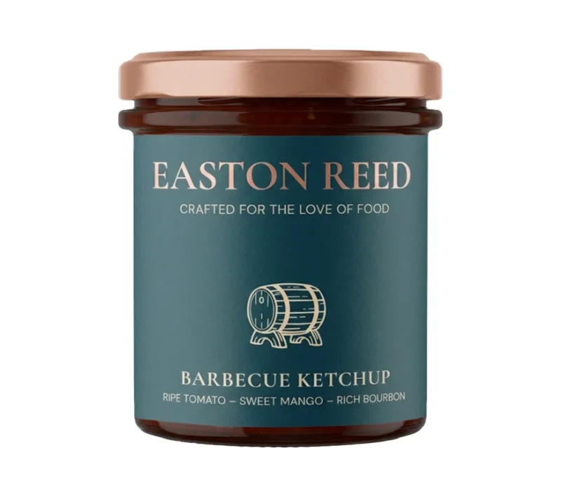 Easton Reed Barbecue Ketchup im Glas – würziger Gourmet-Ketchup mit intensivem BBQ-Geschmack
