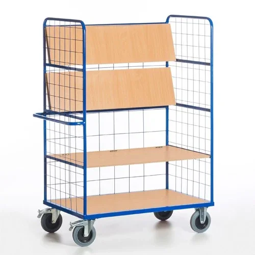 Rollcart Hohe Gitter Klapp-Etagenwagen 1400x800