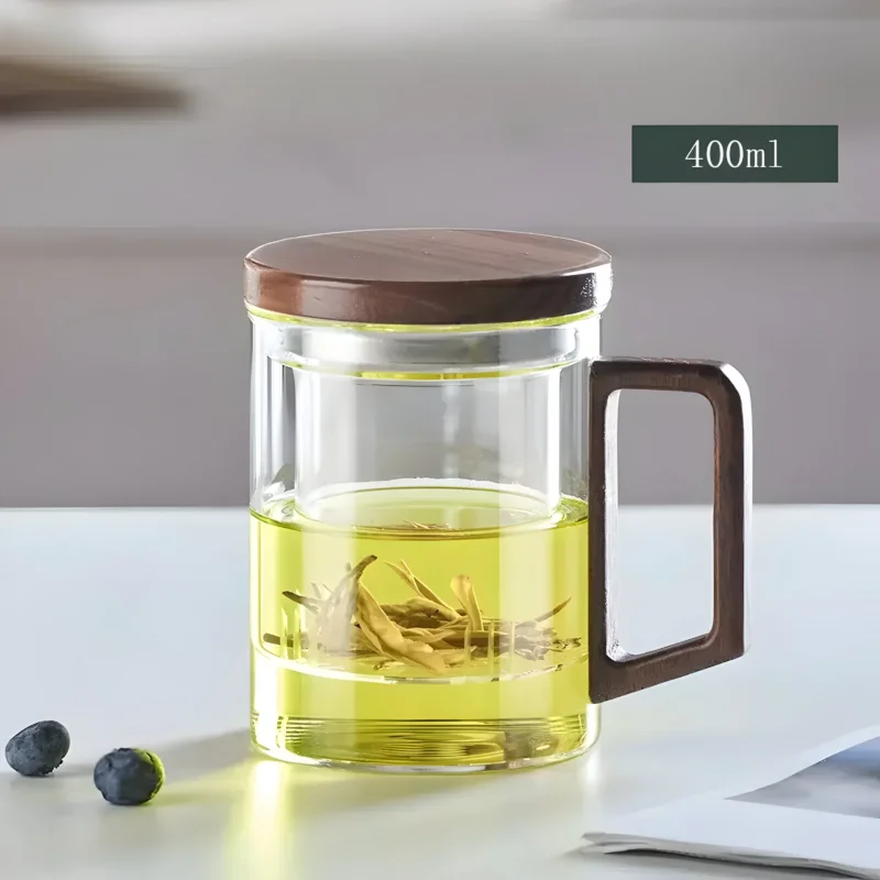 Elegante Teetasse aus hitzebeständigem Glas für puren Genuss