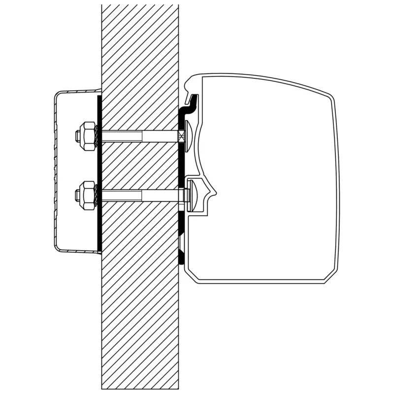 Adapter Flat Wall für Thule 3200