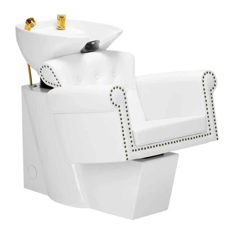 ACTIVESHOP Gabbiano Friseurwaschbecken Berlin gold weiß