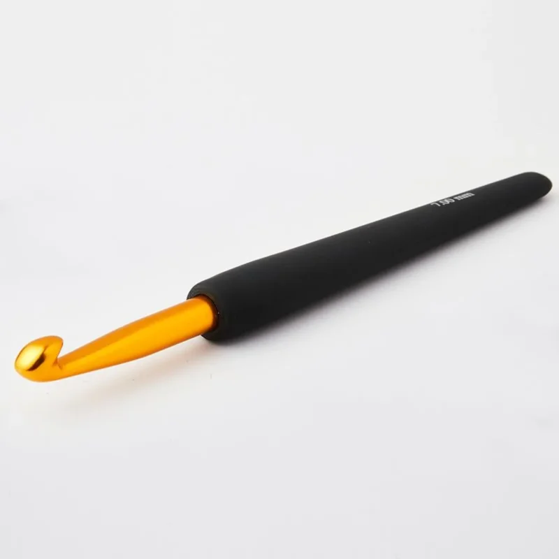 KnitPro Häkelnadel mit Softgriff 7,00 mm gold