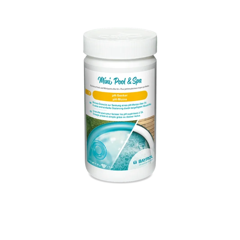 BAYROL Mini Pool & Spa pH-Senker 1,5 kg Schnell wirksam mit Dosierlöffel | Dose (1500 g)