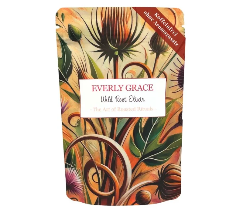 Everly Grace Wild Root Elixir – Naturkaffee aus Klettenwurzel, koffeinfrei genießen