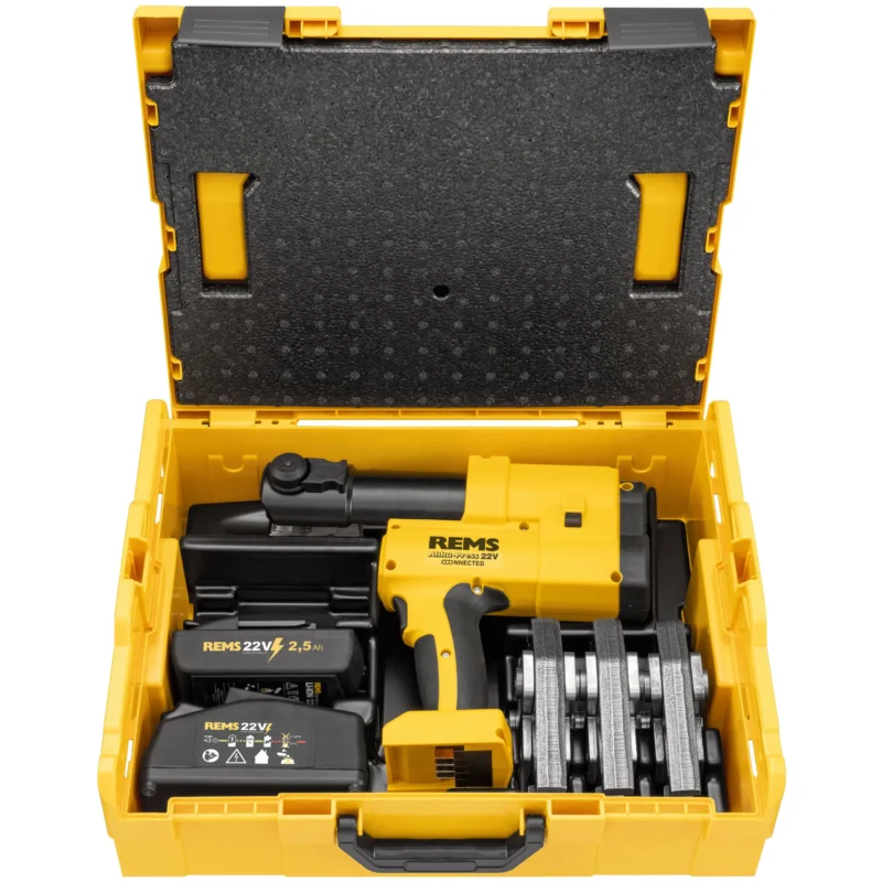 REMS - Akku-Press 22V Connected Set M 15+18+22 L-Boxx 576042 R220