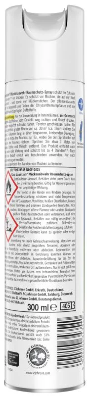 Raid Essentials Mücken Raumschutz-Spray 300ml