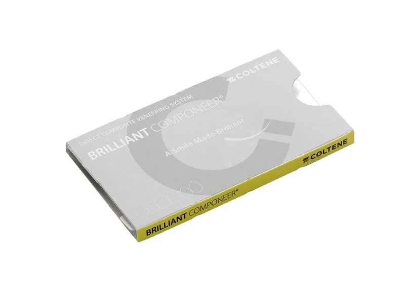 BRILLIANT COMPONEER® Translucent Größe S - OK 23 Verpackung mit Coltene-Logo.
