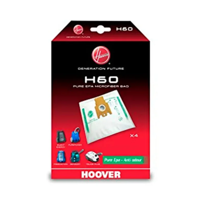 Bolsa aspiradora Hoover H60 - 4 unidades 35600392