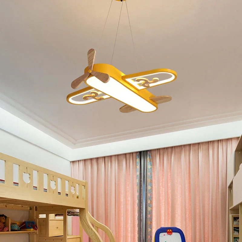 Brehn | SkyDream Anhänger - Verspielte Flugzeug LED Deckenlampe für Kinder