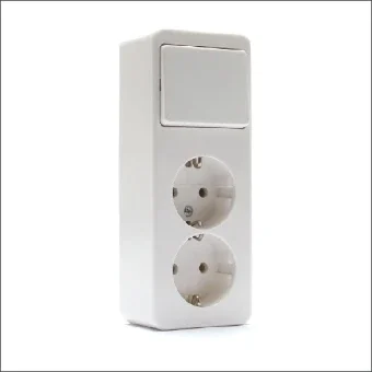 BERKER 61402649 Schakelaar/Steckdose combinatie