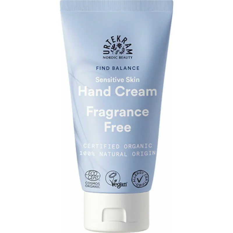 Crema de Manos Sin Fragancia Urtekram, 75 ml