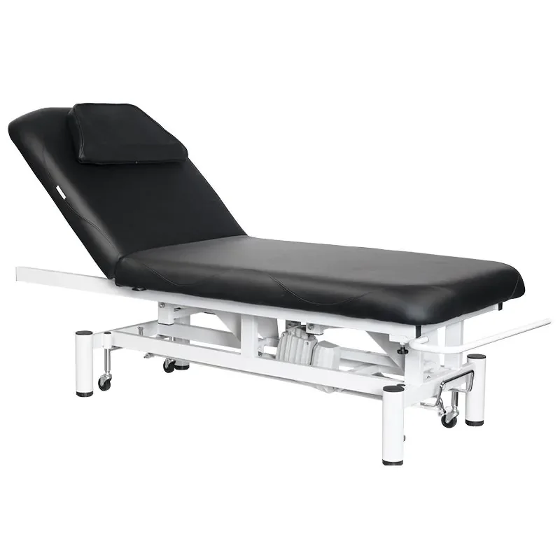 Elektrische Massage Liege Schwarz Elektrisch Kunstleder