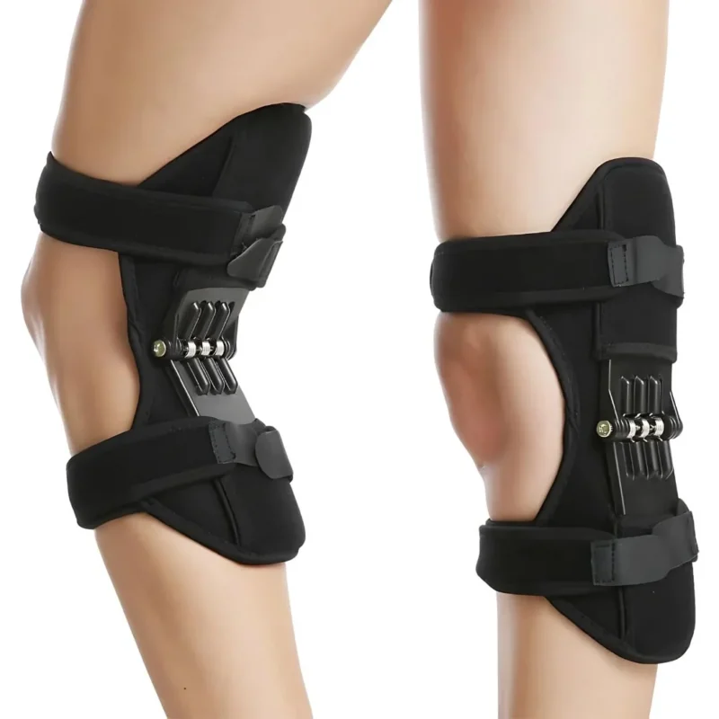 KneeGuard Pro | Set von 2 Scharnier-Kniebandagen-Stabilisatoren zur Schmerzlinderung | Verstellbare Unterstützung bei Knieverletzungen - Arthritis - Nach der Operation Rehabilitation Brehn
