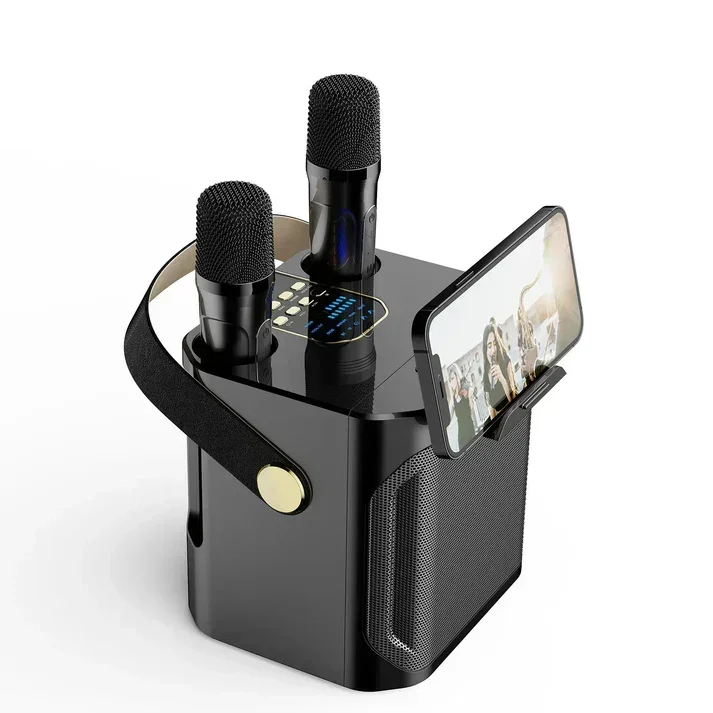 Tragbarer Bluetooth-Lautsprecher mit 360° Surround – Karaoke-Box