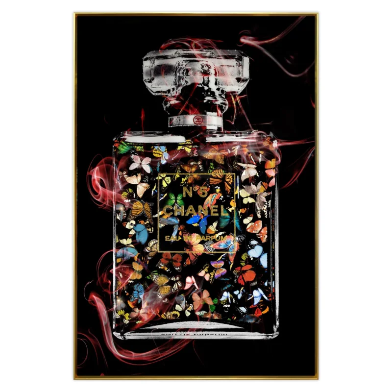 Diamant d`Art Collection Wandbild Butterfly Flacon No.5