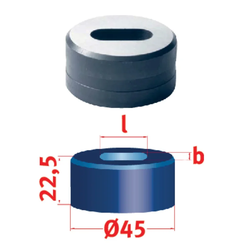 Produktbild von Langlochmatrize Nr.45 20,0 x 26,0 mm