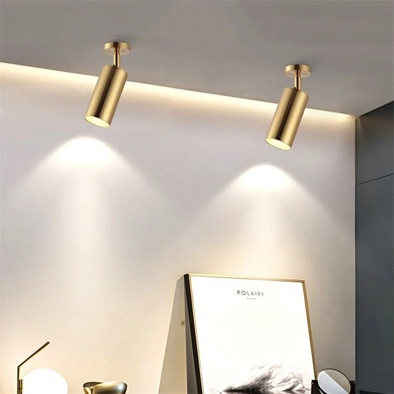 Eleganter Gold Spotstrahler aus Messing - 5W/10W LED