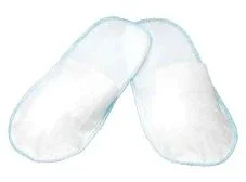 Geschlossene weiße Slipper - Polybeutel 50 Paar