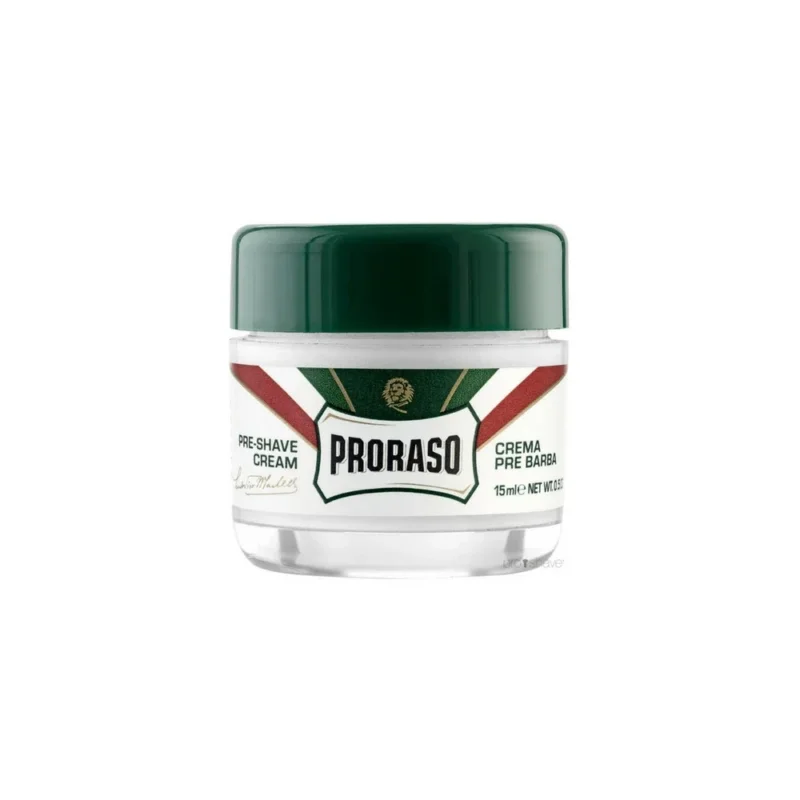 Pre-Shave Creme - Refresh, Eukalyptus & Menthol, Reisegröße 15 ml.