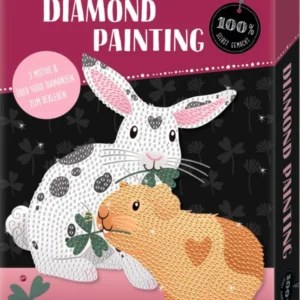 Diamond Painting Kreativ-Set mit über 4000 Diamanten und Tier-Motivvorlagen für Kinder ab 8 Jahren