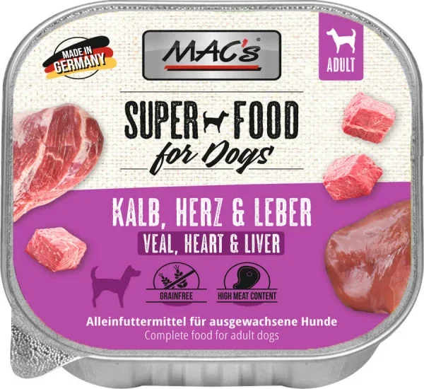 Mac´s Dog Schalen Kalb Herz+Leber