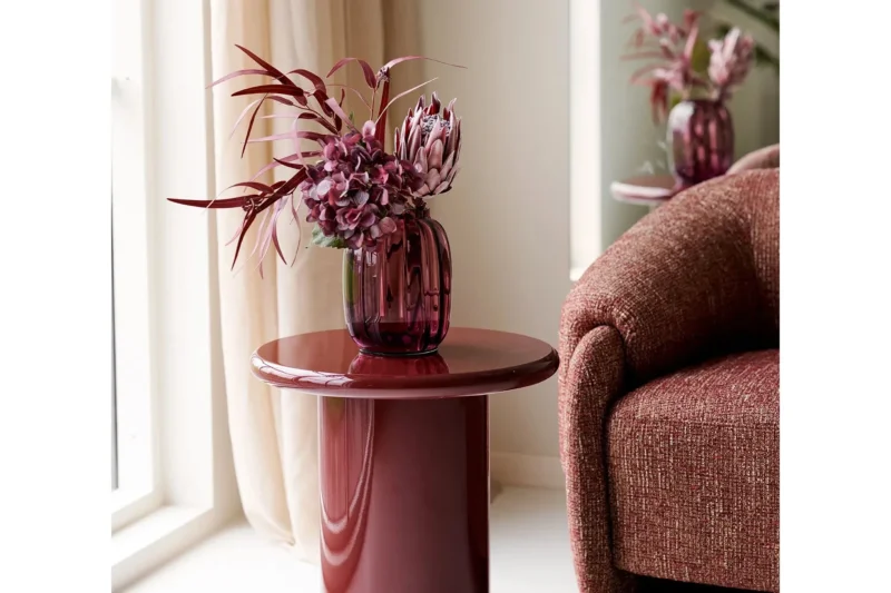 Vase Elvarin - edle Keramikvase in rot