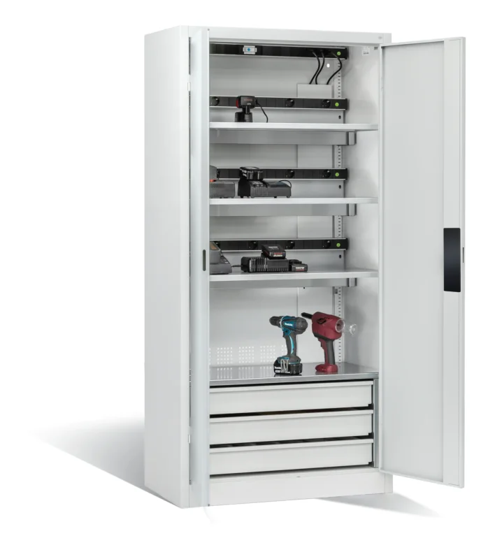 C+P Akkuladeschrank Serie 89, H1950xB930xT500mm