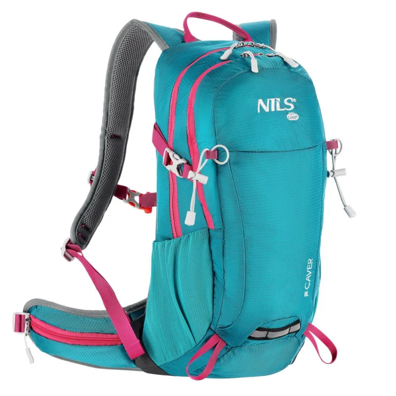 NILS CAMP Tagesrucksack Caver 18L in Türkis - leichter Outdoor Rucksack für Wandern & Alltag