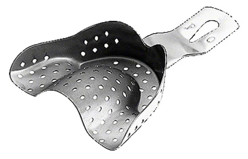Abdrucklöffel EHRICKE gelocht für präzise dentale Abdrücke.