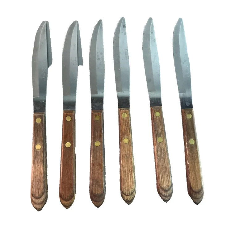 Town & Country Messer Set Holz Teak Griff Vintage MID CENTURY 60er L 20,5