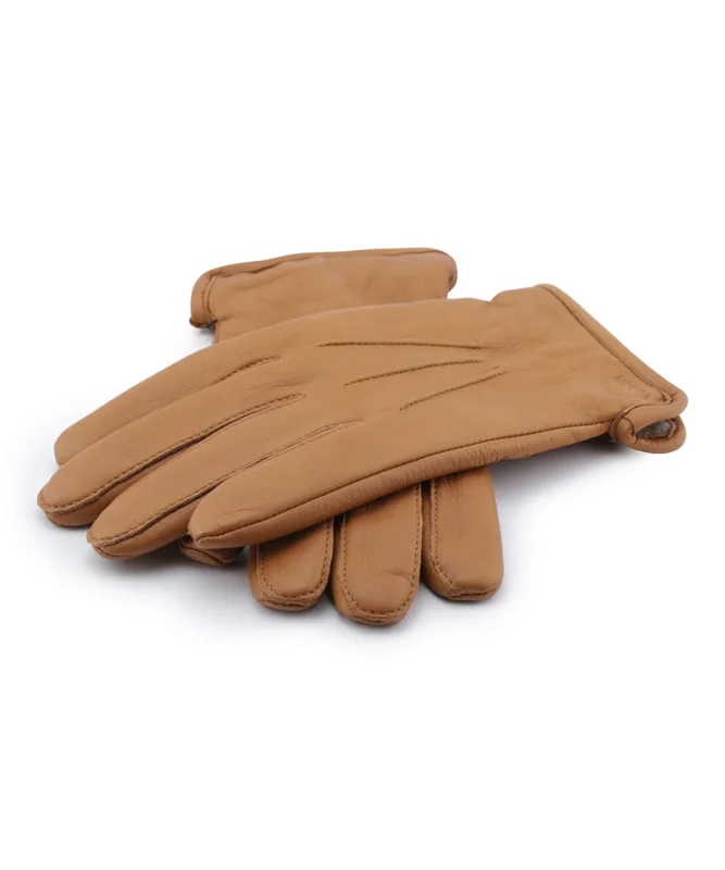 Luxuriöse Hirschlederhandschuhe | Braun