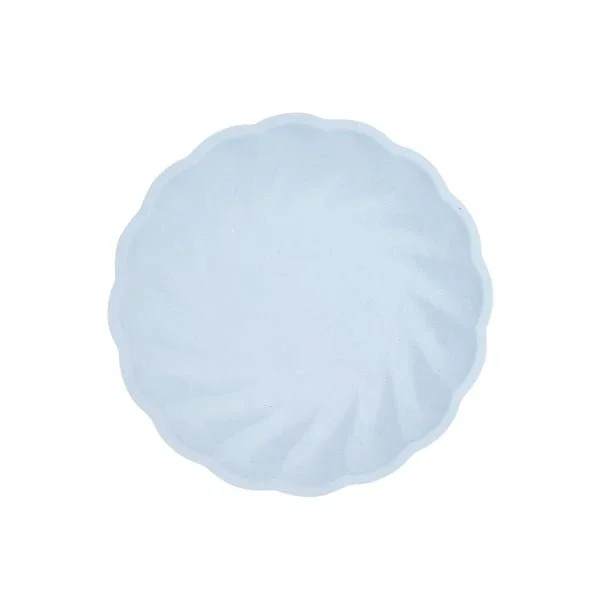 6 borden 18,8cm blauw van Riethmueller koop je bij Partywinkel