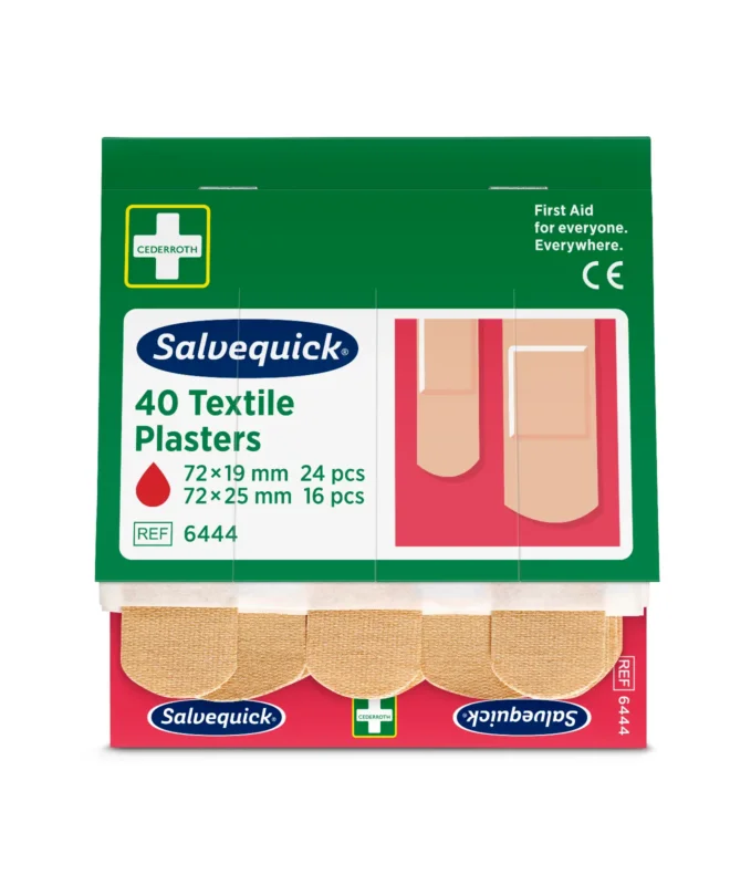 Auslaufartikel: Holthaus Medical Salvequick® Pflaster Nachfüllset REF 6444 Schutzverpackung 2 Größen | Packung (40 Stück)