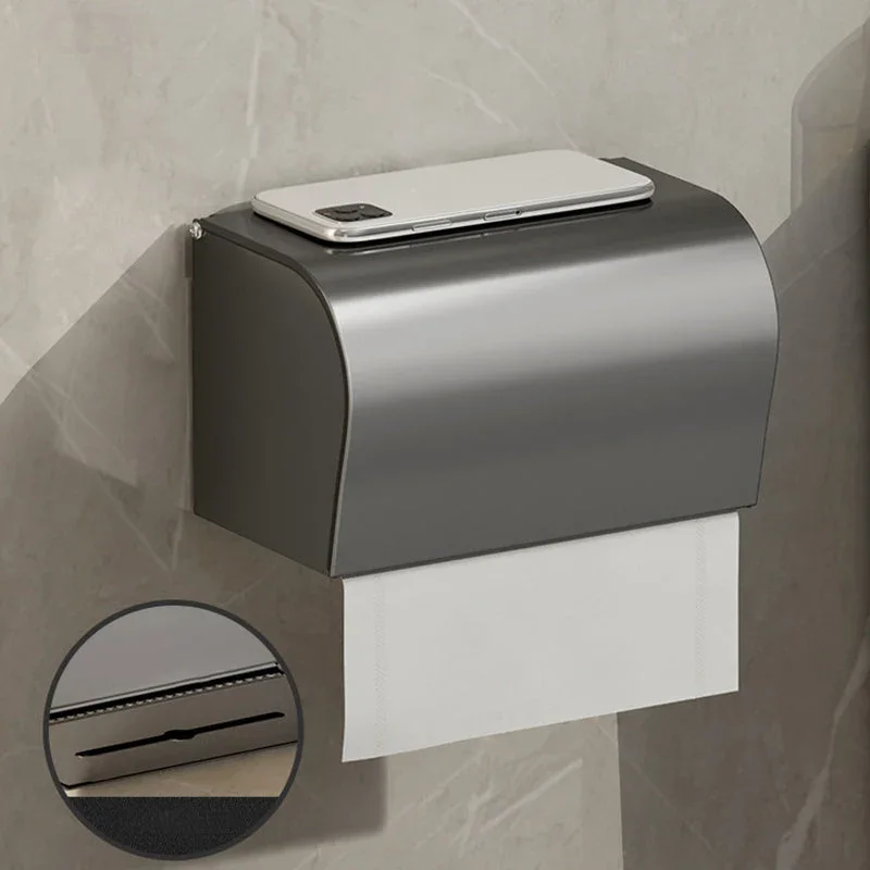 Zeitgemäßes Badezimmer Zubehör Set Graues Aluminium Badezimmer Zubehör Set