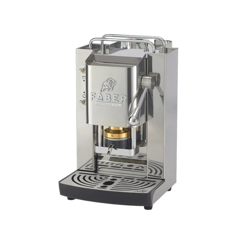 Faber Pro Deluxe Inox Glossy Chrom ESE Pad Kaffeemaschine 44 mm