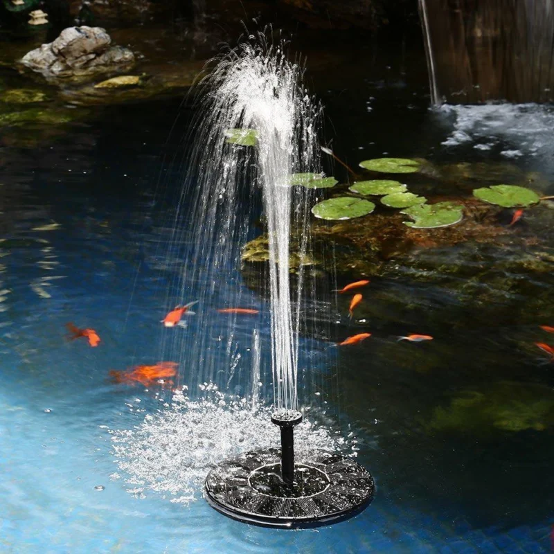 Solarbrunnenpumpe mit Wasserweichmacher – Für Teich, Vogelbad oder Garten dekorieren