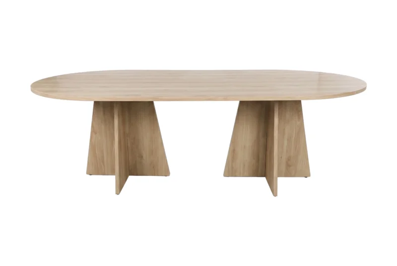 Esstisch Cazaro - ovales Design in Holzoptik