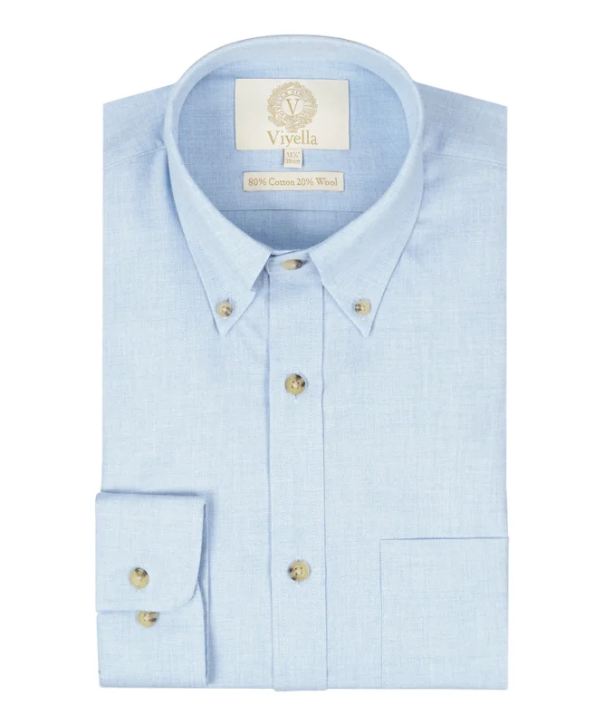 Viyella Hemd mit Knopfleiste | Blau