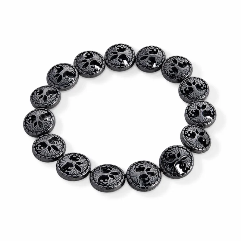 Hämatit Armband Flexibles (ca. 18-19 cm) ca. 109,00 ct.