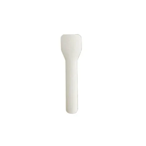 Der PAPSTAR Eislöffel Papier "pure" (9,5 cm, weiß) von der PAPSTAR GmbH ist ein umweltfreundlicher Eislöffel mit rechteckigem, abgerundetem Kopf - perfekt für den nachhaltigen Genuss von Leckereien. Schachtel mit 100 Stück.