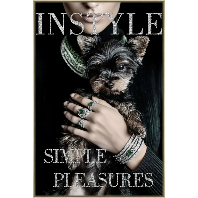 Diamant d'Art Collection Simple Pleasures – Luxus Wandbild mit Strass, 60 × 90 cm
