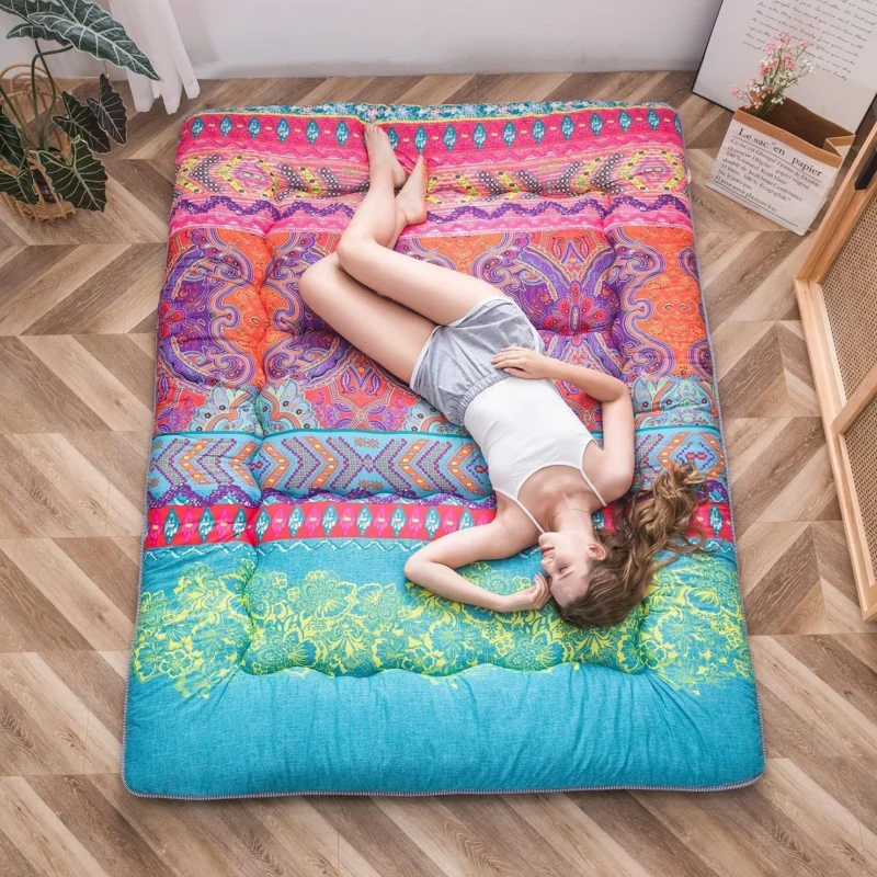 Faltbare japanische Futon-Bodenmatratze mit Memory-Foam-Unterstützung – Arivon