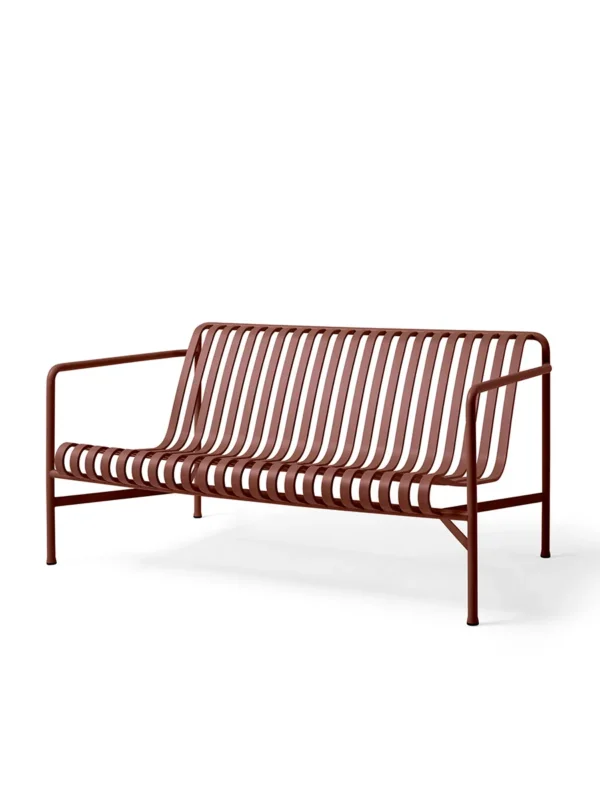 Palissade Lounge Sofa, eisenrot von HAY