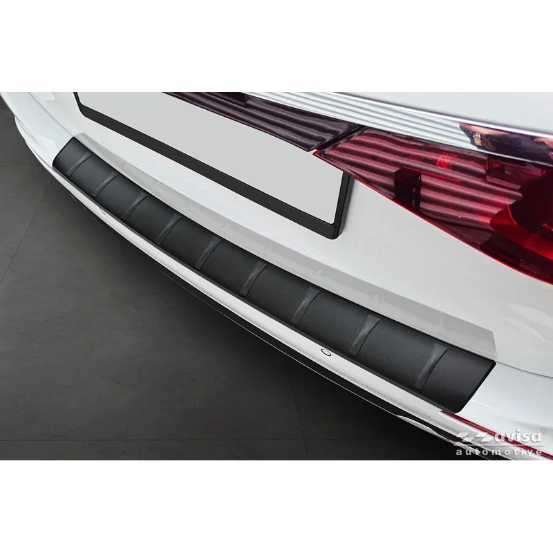 Avisa, Heckstoßstangenschutz, Mattschwarz Edelstahl, Passt für Mercedes E-Class (S214) Estate 2023-, 'Ribs'