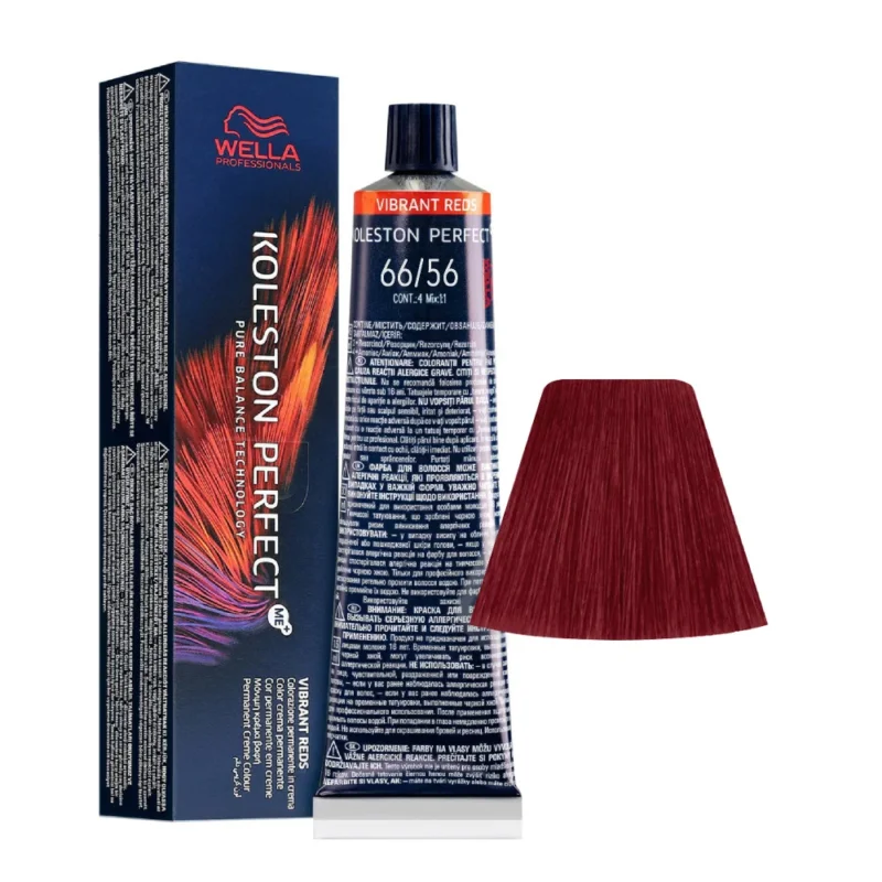 Wella Koleston Perfect Me+ Vibrant Reds 66/56 Biondo Scuro Intenso Mogano Violetto 60ml - colorazione permanente