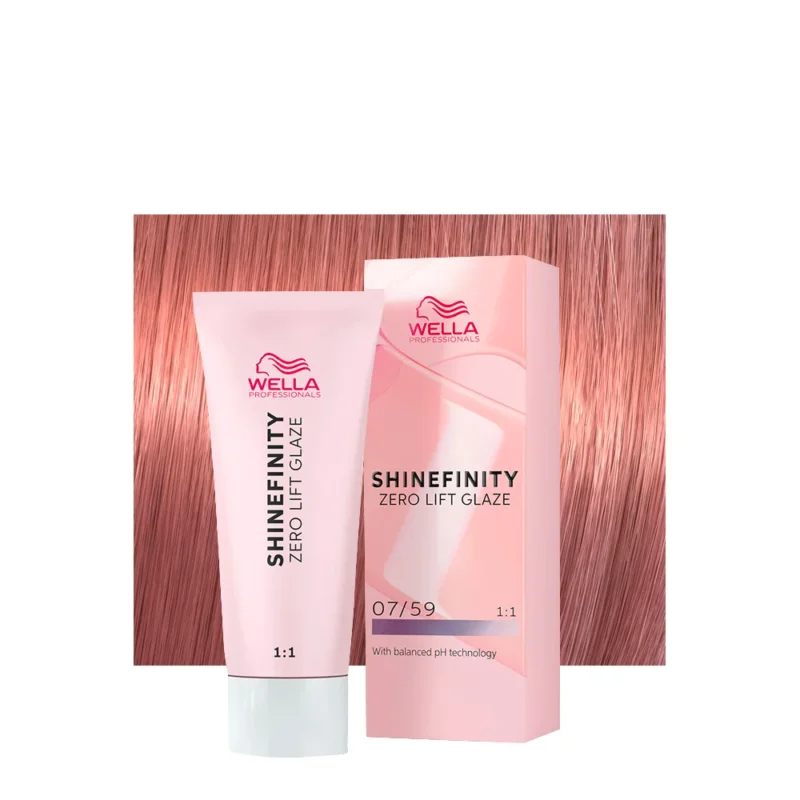 Wella Shinefinity Strawberry Wine 07/59 Biondo Medio Mogano Cendrè 60ml - colore demi-permanente [all]