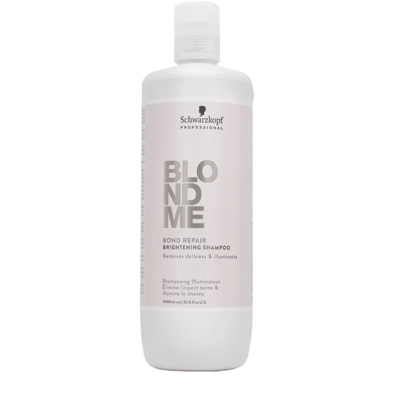 Schwarzkopf BlondMe Bond Repair Brightening Shampoo 1000ml - shampoo illuminante