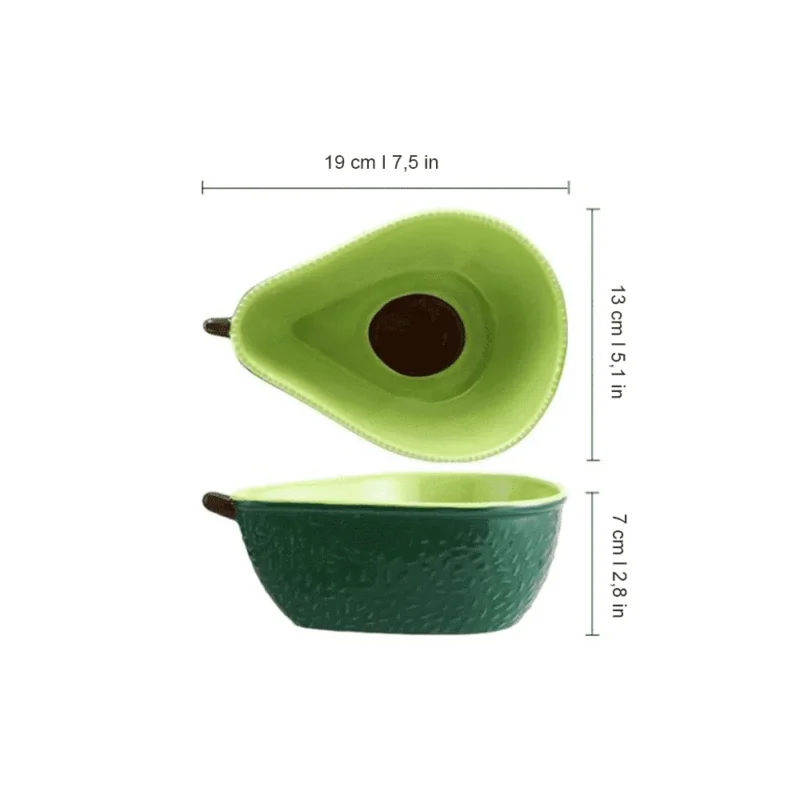 Fröhliches Avocado-Geschirrset | GrünErlebnis