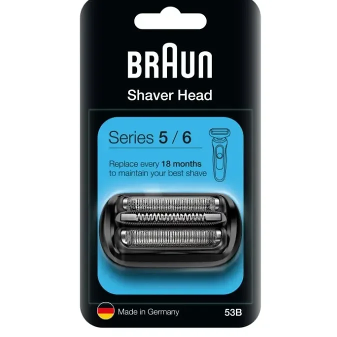 Braun cuchillas afeitadora cabezal CombiPack 53B Serie 5 - 6 Negro 81733844